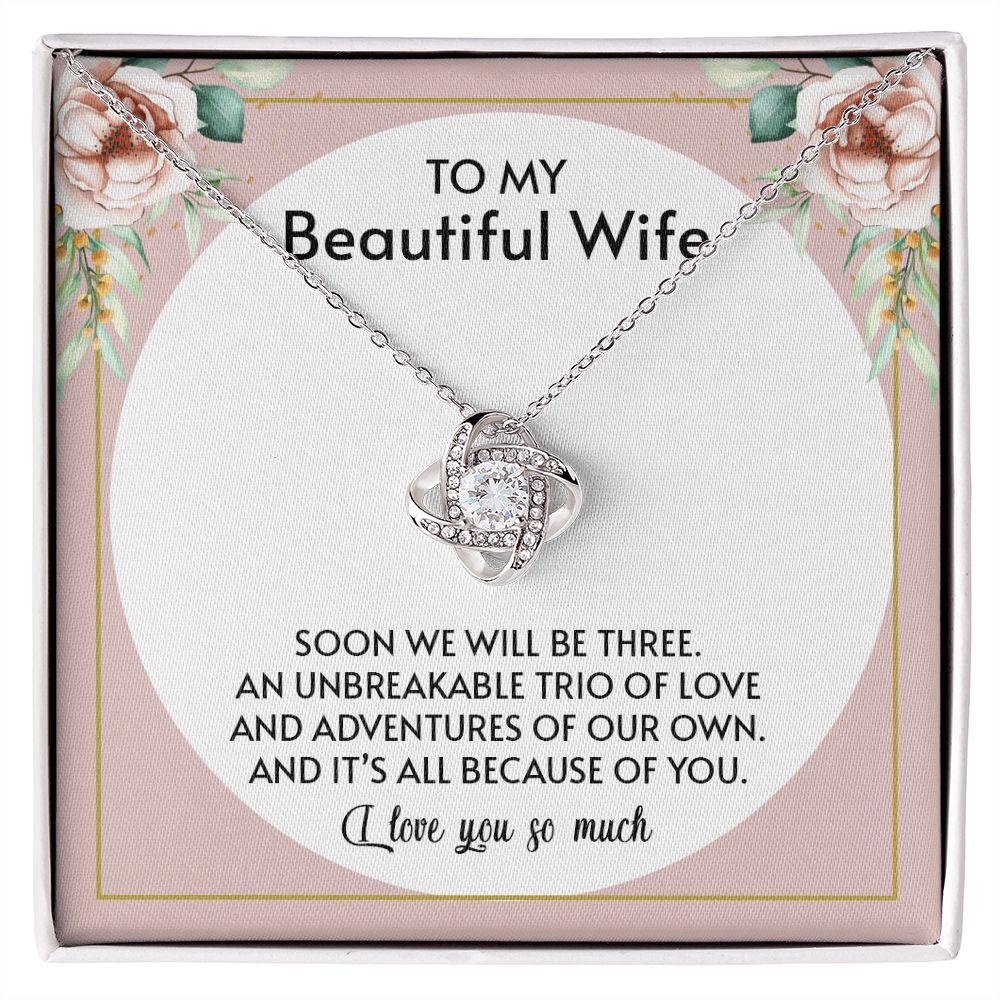 My Wife | Our love is unbreakable - Interlocking Hearts necklace