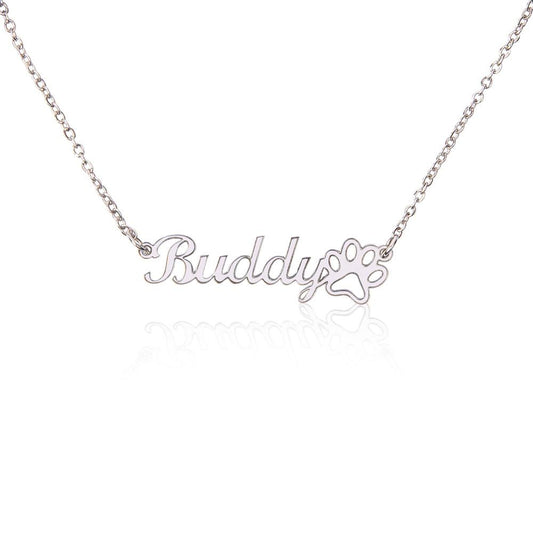 Paw Print | Name Necklace