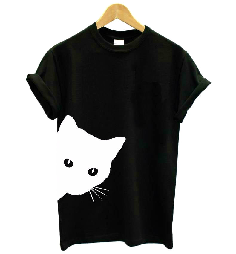 CHARLIE Cat T-shirt Women's black