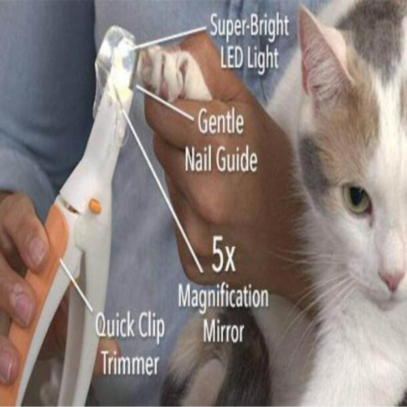 OLIVER Nail Trimmer for Cats with LED Light - features 