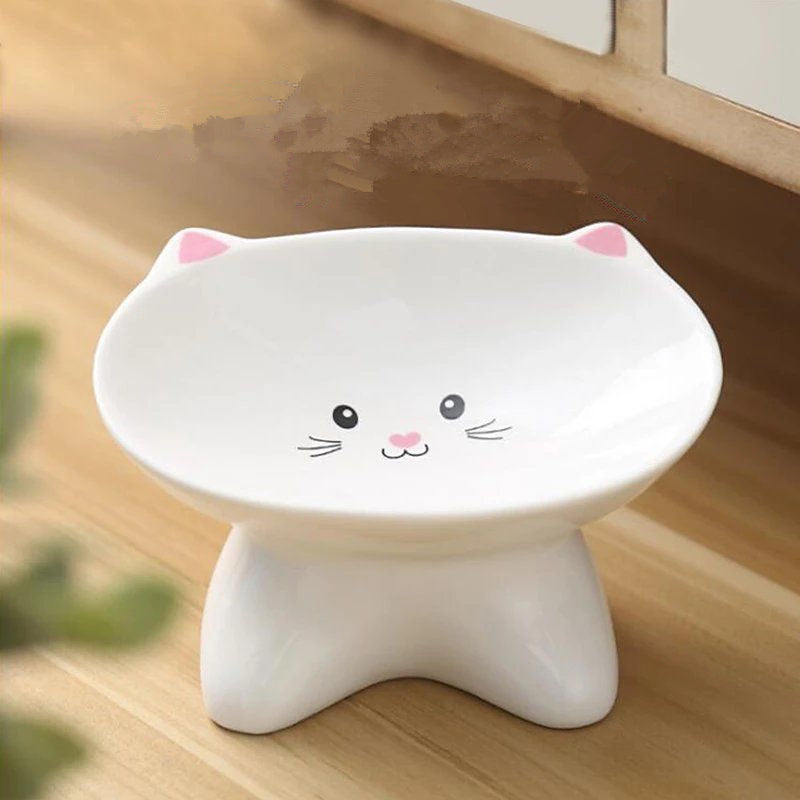 PHOEBE Ceramic cat bowls - 2 in 1 (raised)