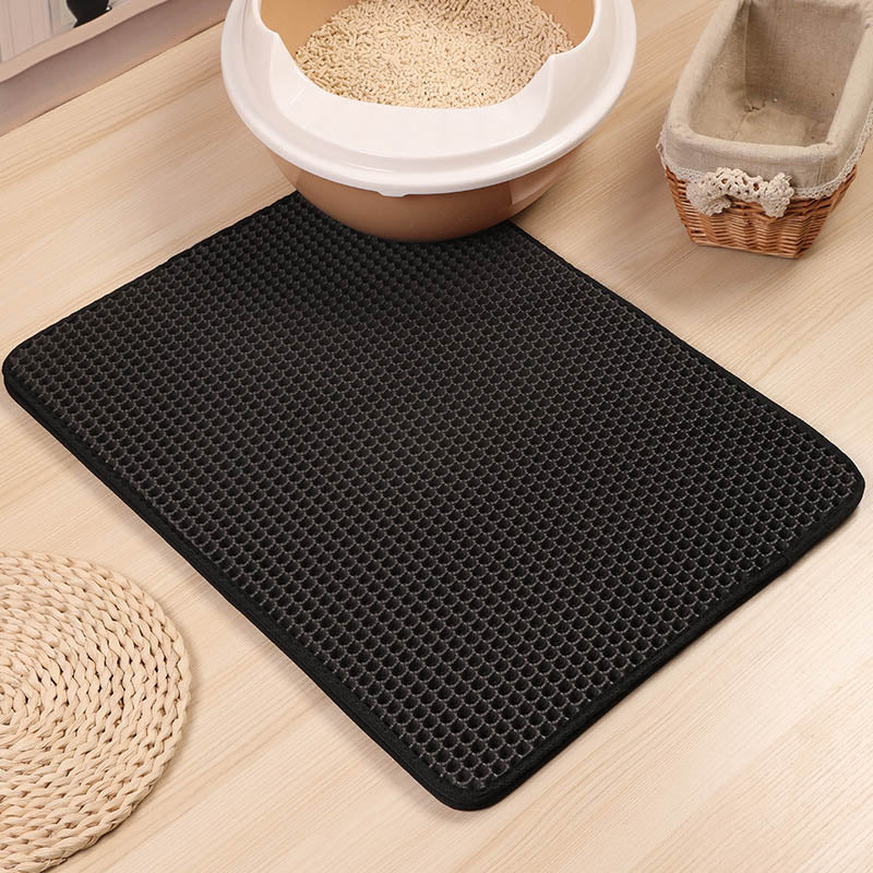 NALA Cat litterbox mat waterproof  - black