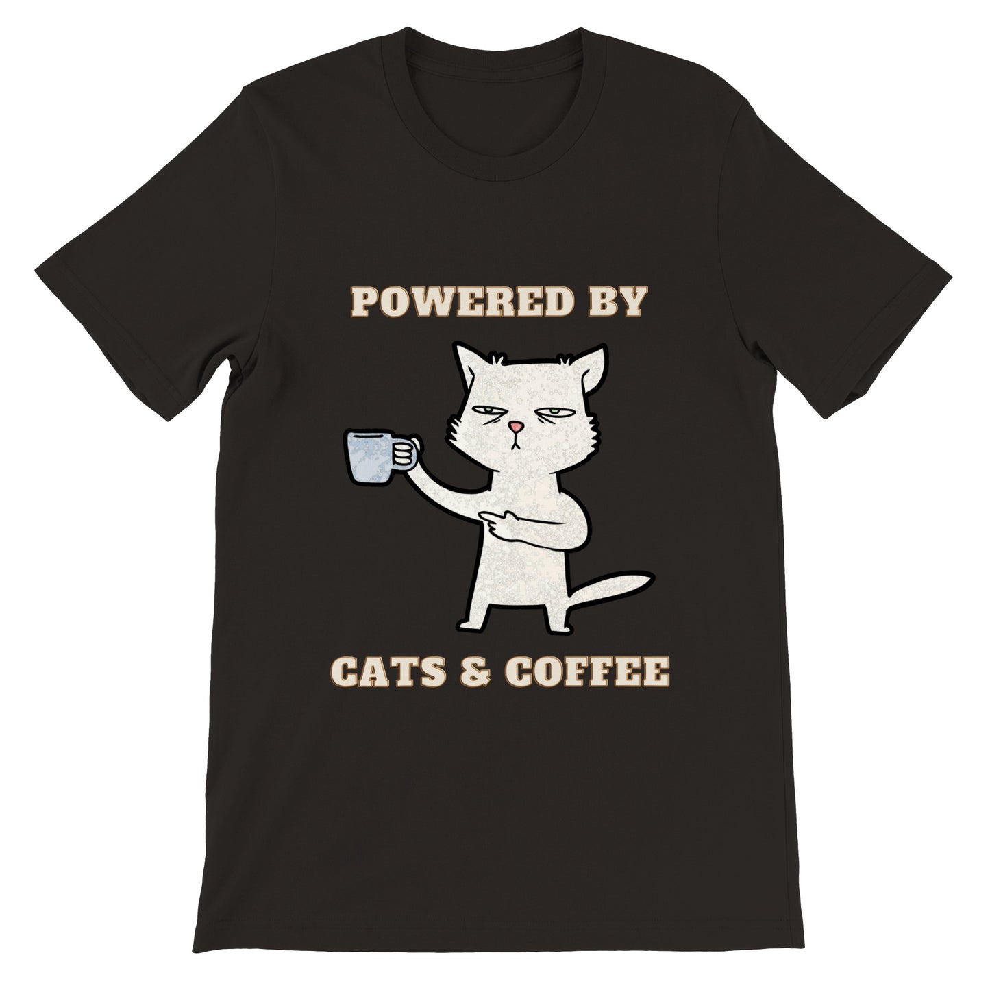 Max Cats and Coffee T shirt Unisex Crewneck